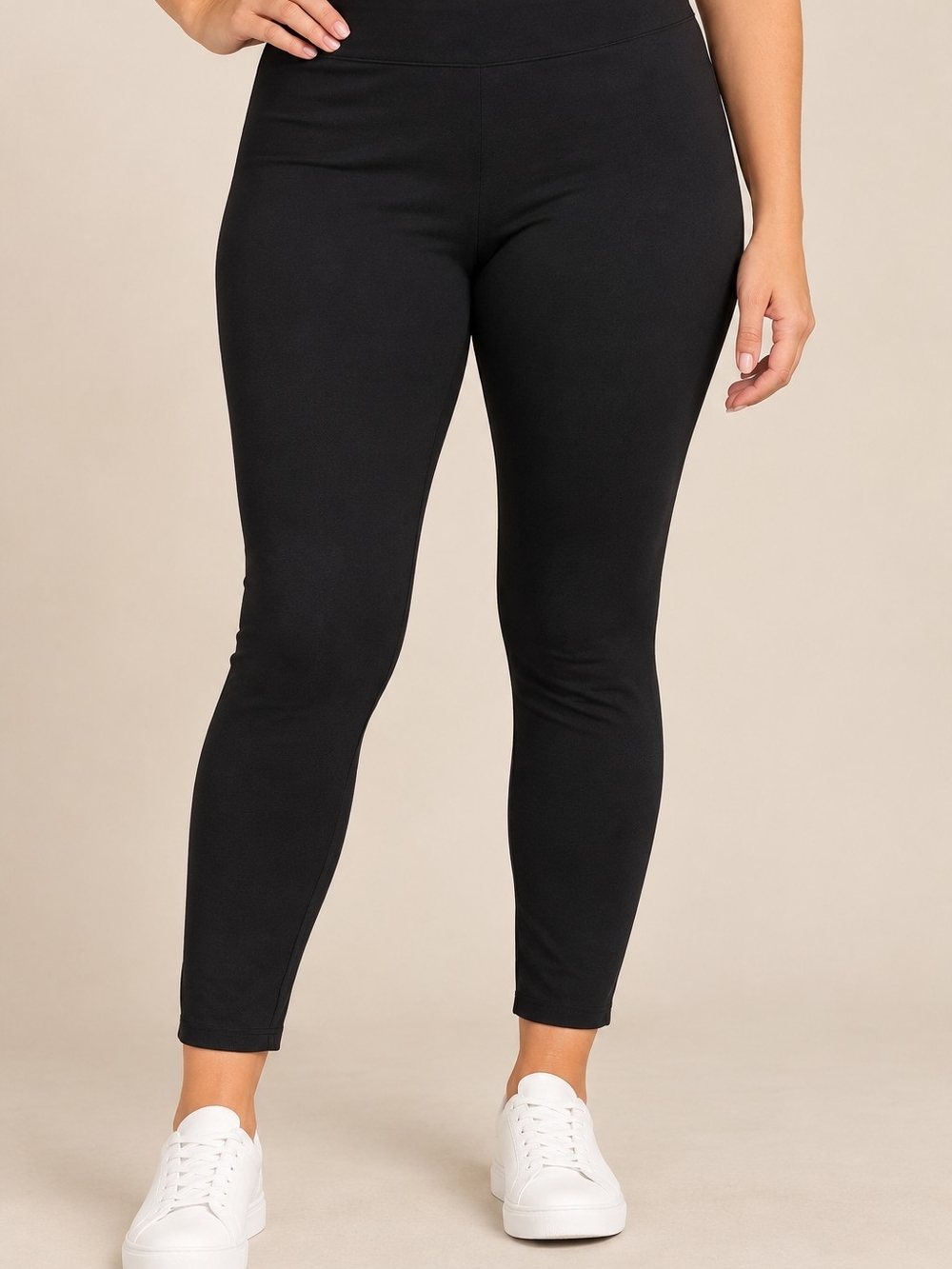GAP Black Leggings XL High Rise Stretch Pull On Ponte Ankle Pants NWT